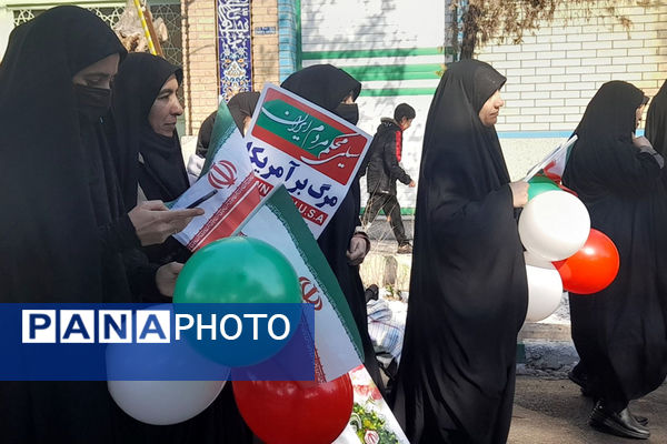 راهپیمایی 22 بهمن در شهر جعفریه قم