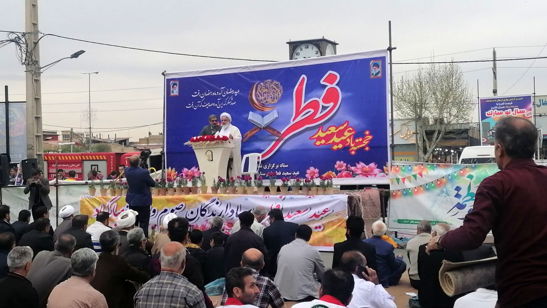  نماز عید فطر در شهرستان آبیک