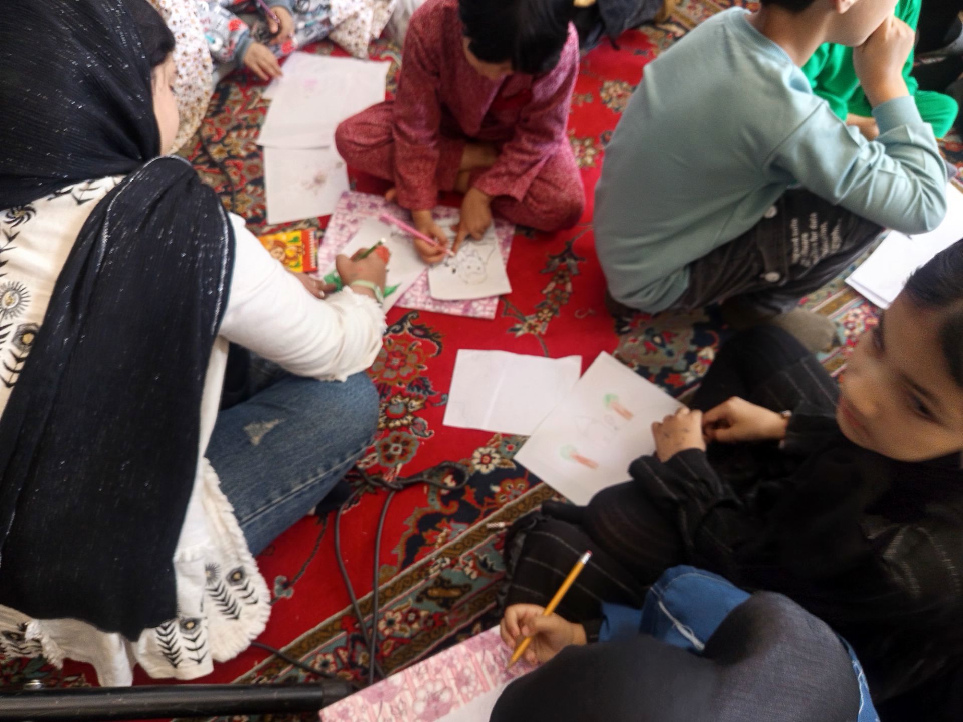 برپایی غرفه کودک در نماز جمعه کاشمر