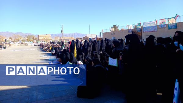 نمایش اقتدار بسیج در شهرستان خلیل آباد