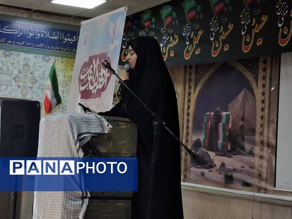 مراسم بدرقه دانش‌آموزان دختر مدارس شهرستان ملارد به مناطق عملیاتی جنوب کشور 
