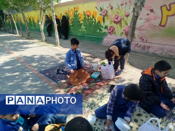 صبحانه سلامت در مدرسه پسرانه مبین شیروان