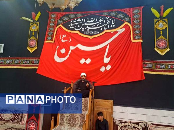 مراسم عزاداری شب هفتم ماه محرم در روستای نقاب شهرستان خلیل آباد