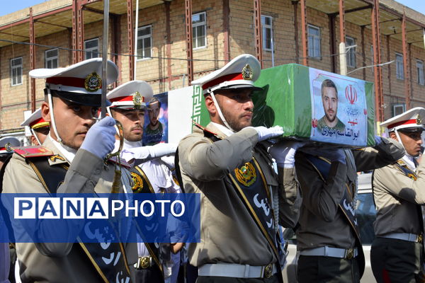 مراسم تشییع پیکر پاک شهید والامقام ابوالقاسم مهری در اسلامشهر