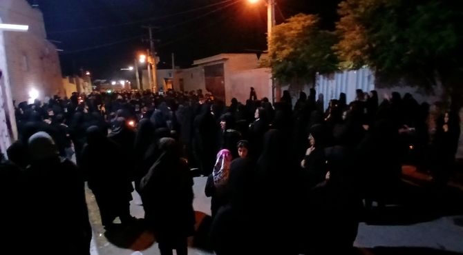مراسم شام غریبان در دهستان رزق