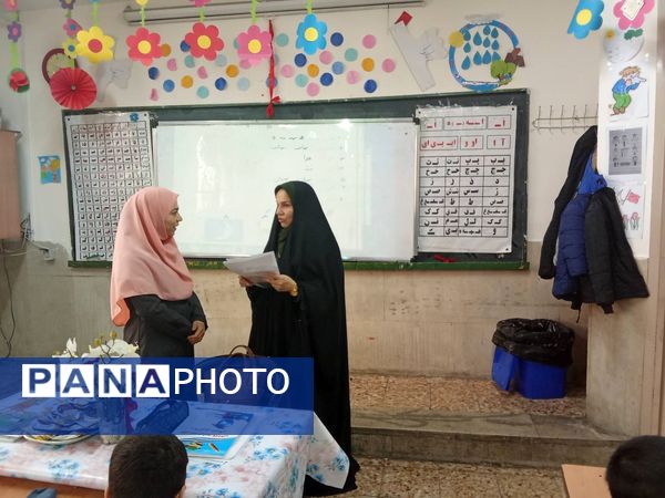 بازدید مسئولان وزارتی آموزش و پرورش شهرستان‌های تهران از مدرسه شهید رجایی شهر قدس 