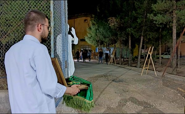 یادواره شهدای دانشجو معلم و نمایشگاه حمایت از مردم غزه در دانشگاه فرهنگیان شهید آیت شهرستان نجف آباد