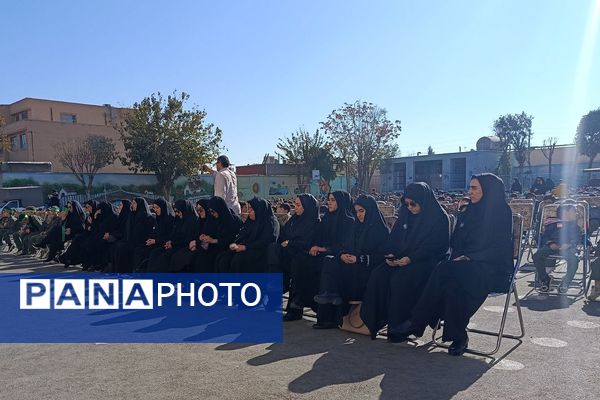 عطر عزای فاطمی در دبستان دکتر اکبری باقرشهر 