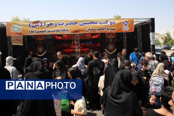 راهپیمایی دلدادگان حسینی در شهرستان سمنان