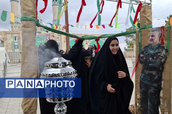 اعزام دانش‌آموزان شهرستان کهک قم به اردوی راهیان نور