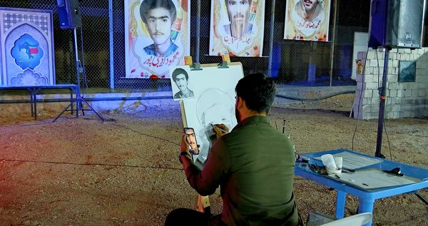 یادواره شهدای دانشجو معلم و نمایشگاه حمایت از مردم غزه در دانشگاه فرهنگیان شهید آیت شهرستان نجف آباد