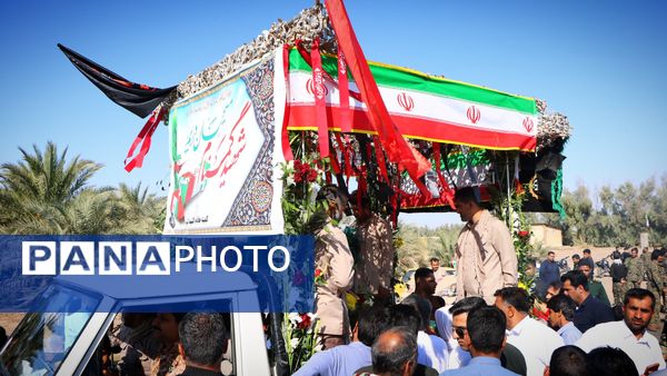 تشییع پیکر مطهر شهید گمنام در روستاهای شهرستان ریگان