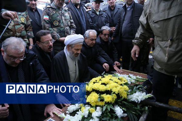 مراسم وداع با فرماندار فقید مراغه