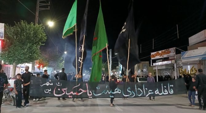 شهر بن لباس عزای اباعبدالله الحسین(ع) پوشید 