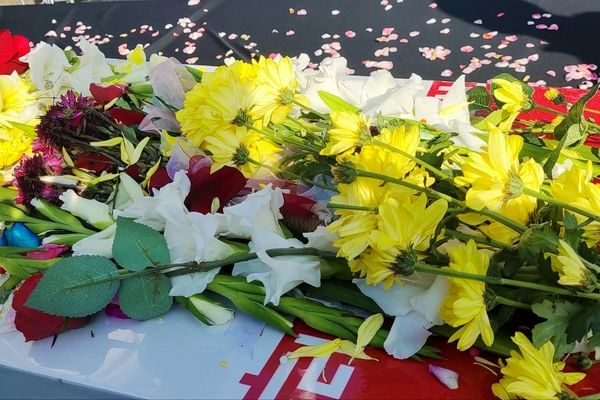 تشییع پیکر مطهر شهید گمنام میهن در مدارس لنگرود 