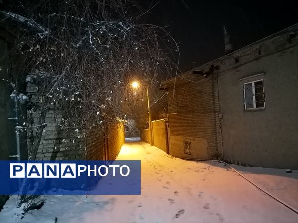 گذری بر بارش برف زمستانی در شهر بار