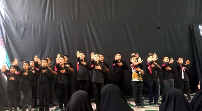 مراسم شیرخوارگان حسینی در حسینیه شهدای ظفرآباد 