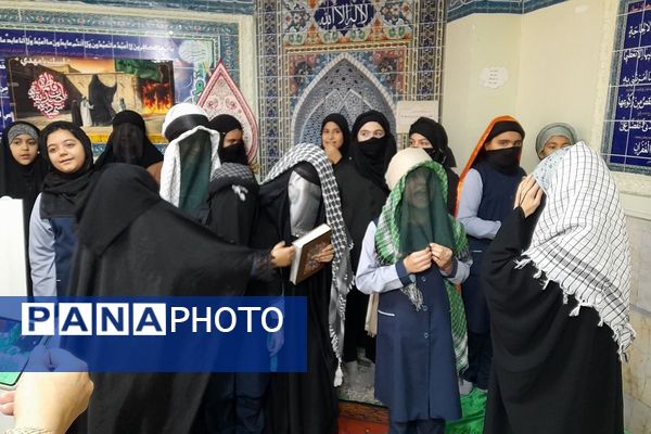 عزاداری حضرت فاطمه الزهرا(س) در مدارس جانبازان کربلا و ایران تایر اسلامشهر