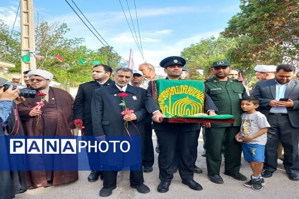 استقبال از خادمان حرم مطهر امام رضا( ع) در شهرستان فاروج 