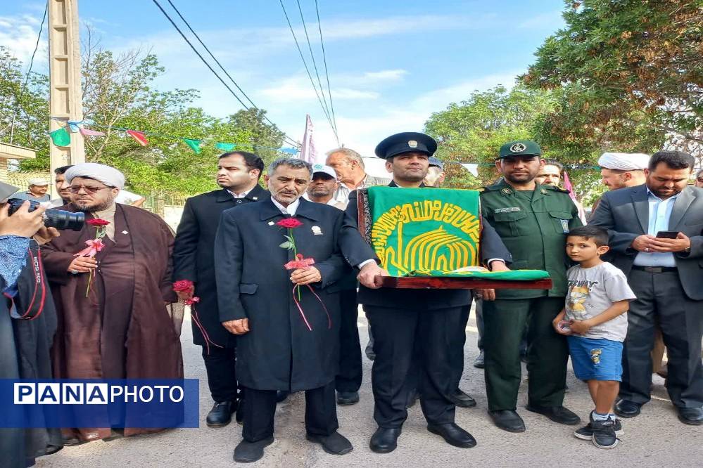 استقبال از خادمان حرم مطهر امام رضا( ع) در شهرستان فاروج 