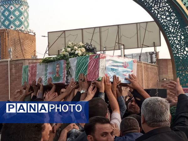 تشییع باشکوه پیکر شهید مبارزه با اسرائیل جنایتکار
