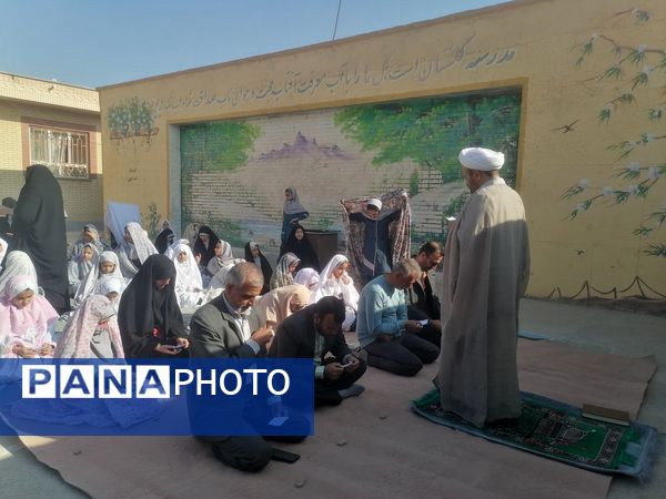 نماز باران در آموزشگاه زهرا عبداللهیان ارغا خلیل آباد 