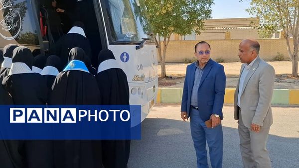 اعزام دانش‌آموزان دختر مدارس سندرک به مناطق عملیاتی جنوب کشور