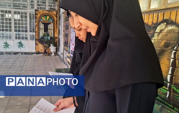 اولین مراسم صبحگاهی در دبیرستان فیاض کاشمر