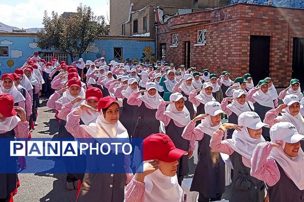 مراسم گرامیداشت هفته نیروی انتظامی در مدارس شهرستان فیروزکوه