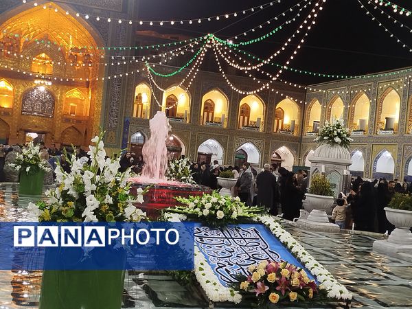 چراغانی دل‌ها در جوار بارگاه رضوی به مناسبت میلاد مولای متقیان  