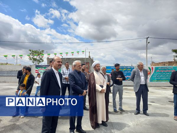 افتتاحیه مدرسه شش کلاسه زنده یاد محمد یاسر نیکنام در رضویه 