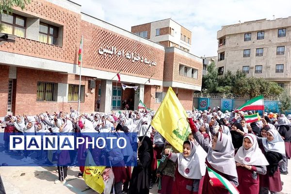 محکومیت ترور شهید سید حسن نصرالله در مدارس ناحیه 2 شهرری 