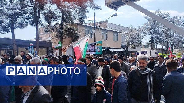 راهپیمایی یوم الله ۲۲ بهمن ماه در شهرستان خلیل‌آباد