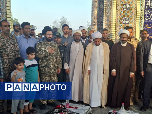 مراسم بزرگداشت سوم خرداد و شهدای عملیات بیت المقدس در جزیره بوموسی 