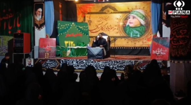 گزارشی از برگزاری مراسم شیرخوارگان حسینی در هیئت رزمندگان نجف آباد