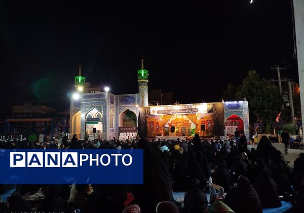 مراسم شب ششم  محرم در گلزار شهدای نیشابور