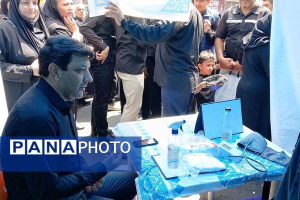 برپایی موکب های مختلف در مسیر پیاده روی اربعین در ناحیه دو شهرری 