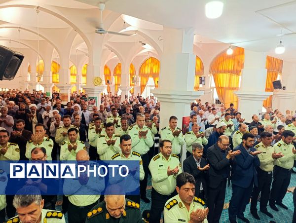 برگزاری نماز عبادی سیاسی جمعه همزمان با شروع هفته انتظامی در شهرستان خلیل اباد 