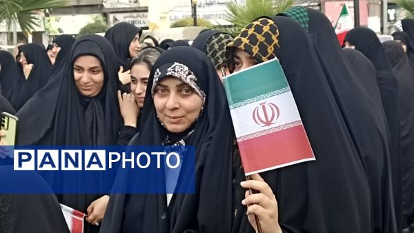 تجمعات پرشور مردم شهرستان محمودآباد برای عملیات وعده صادق۳