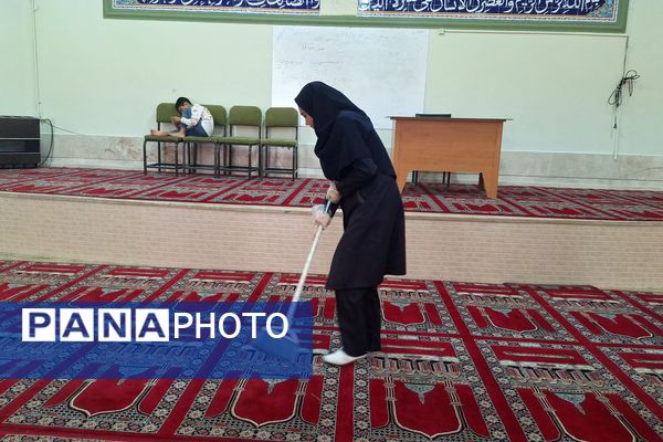 از خانه تکانی نمازخانه مدرسه تا رسیدن به اوج معنویت و نشاط 