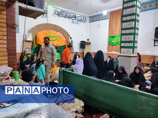 پرچم متبرک حضرت معصومه(س) بوموسی را عطر آگین کرد