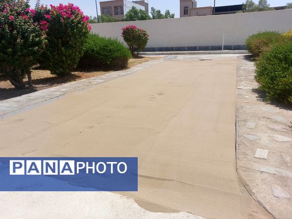 افتتاح زمین‌های فوتسال و بازی کودکان و والیبال پارک بانوان حاجی آباد  