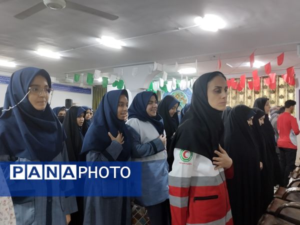 اجرای مانور سراسری زلزله در دبیرستان شاهد شیرودی