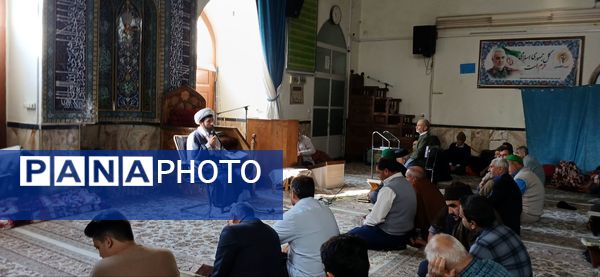 حضور رئیس حوزه علمیه شیروان در جمع معتکفین مسجد جامع شیروان