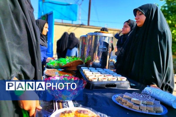  استقبال از شهدای گمنام در دبیرستان فرهیختگان شهرستان باشت