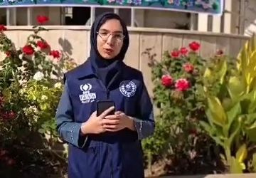 حضور پرنشاط و انقلابی دانش‌آموزان دبیرستان شاهد شهید حیدری در راهپیمایی ۱۳ آبان