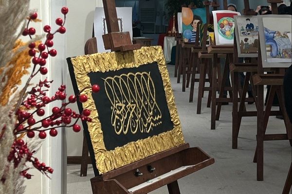 نمایشگاه پرسش مهر مدرسه قدسیه تبریز 