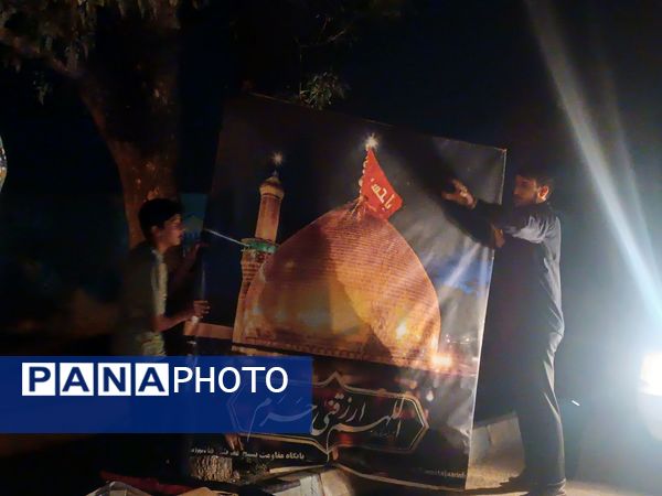 گذری بر آماده سازی موکب های راهپیمایی جاماندگان اربعین نیشابور 