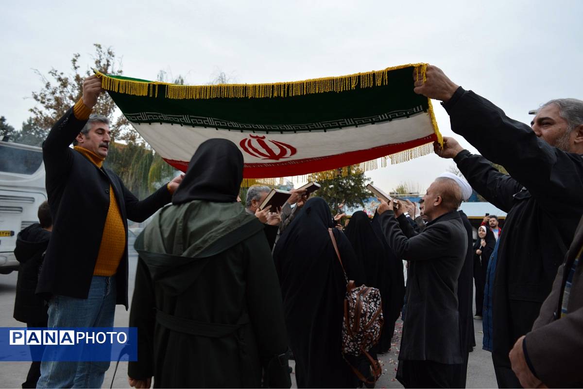 بدرقه دانش‌آموزان عمره‌گزار دختر شهرستان‌های استان تهران