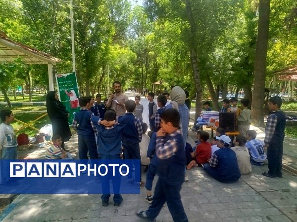 اردوی دانش‌آموزان مدرسه پسرانه مبین در پارک جنگلی شیروان